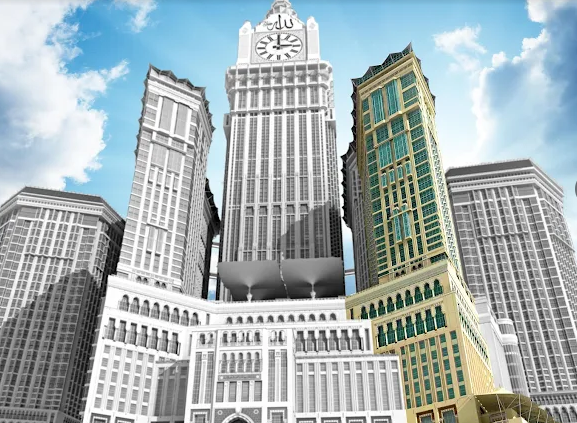 393 İK/ RAFLES  MAKKAH OBEROİ PALACE HOTEL ***** 50MT YAKIN MESAFE MEKKE